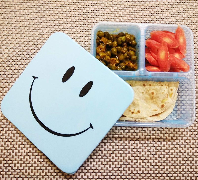 AR Shubhkraft Goodday Lunch Box for Kids Return Gifts in Bulk for Birthday Party and School Kids (Pack of 4, Multicolor, Plastic)