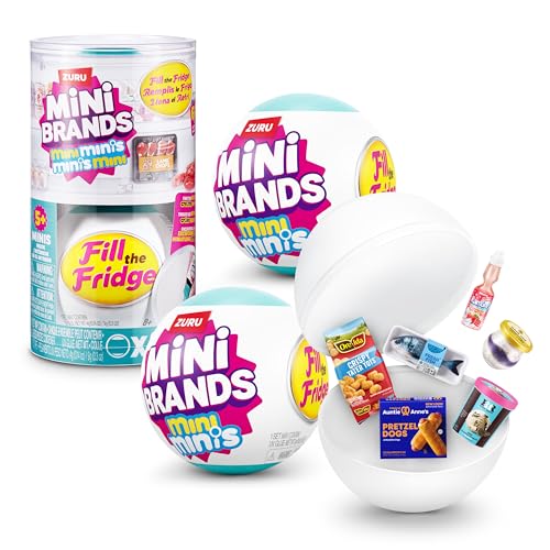 Mini Brands Fill The Fridge Mini Minis Series 1 by ZURU, Collectible Miniature Toy, (2 Capsules) - Image 1