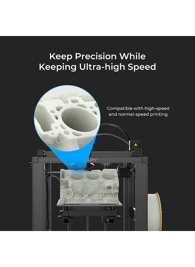 Creality 3D - Hyper PLA  Filament 1.75mm High Fluidity High Speed 3D Printing Material Stable Extrusion Spool Dimensional 1KG(2.2lb) Accuracy +/-0.03mm Standard 1 Roll - White - Image 1