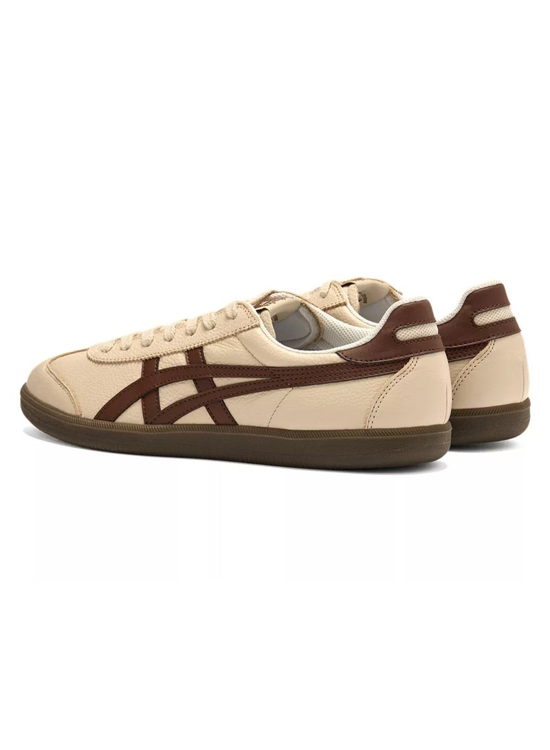 Onitsuka Tiger Unisex Low-Top Sneakers - Cream/Brown - Image 2