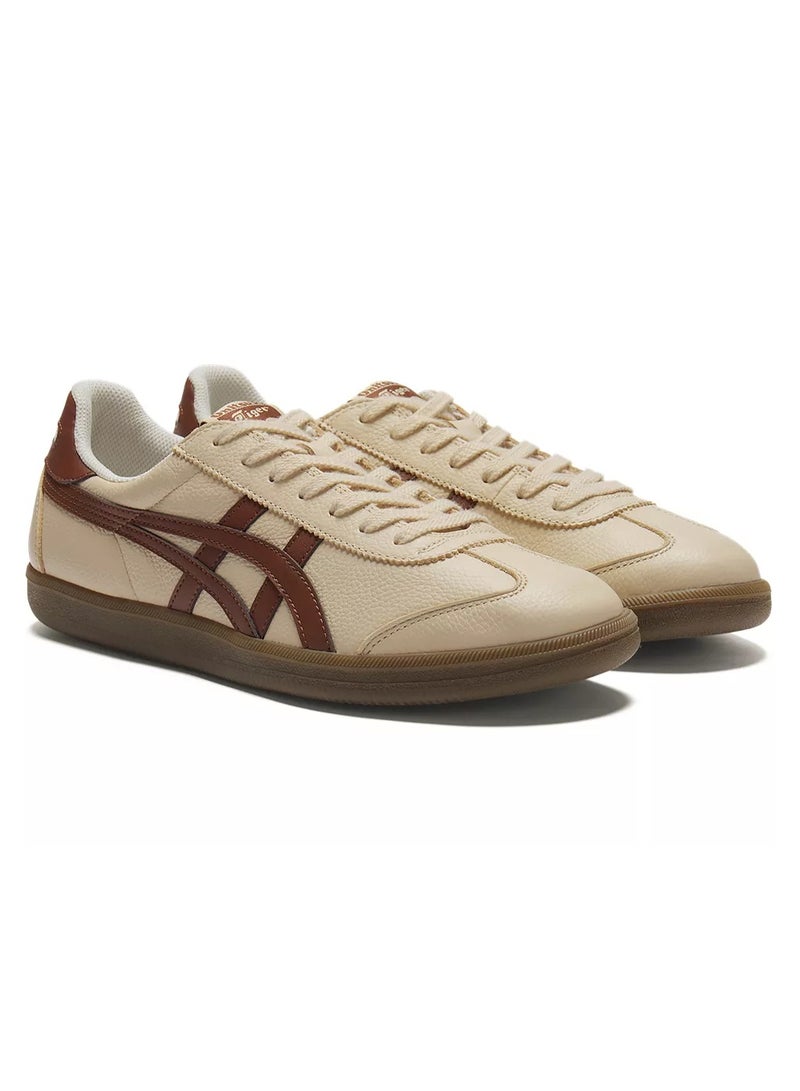 Onitsuka Tiger Unisex Low-Top Sneakers - Cream/Brown - Image 1