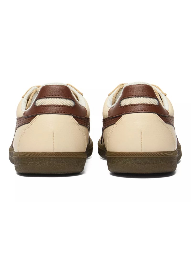 Onitsuka Tiger Unisex Low-Top Sneakers - Cream/Brown - Image 3