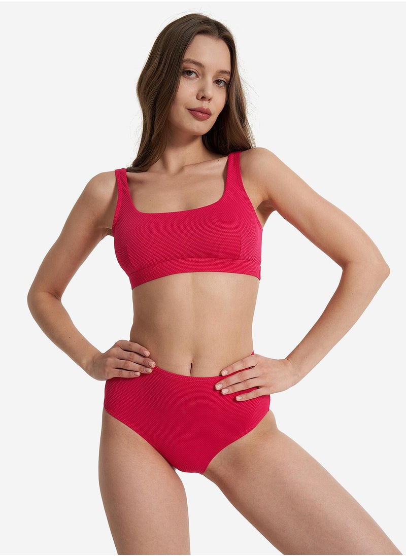 Joss Joss Women's Fuchsia Swimming Trunks – Textured Fabric, Comfortable Fit, Modern Synthetic Material, Durable & Retains Color for Long-Lasting Use  - Image 1