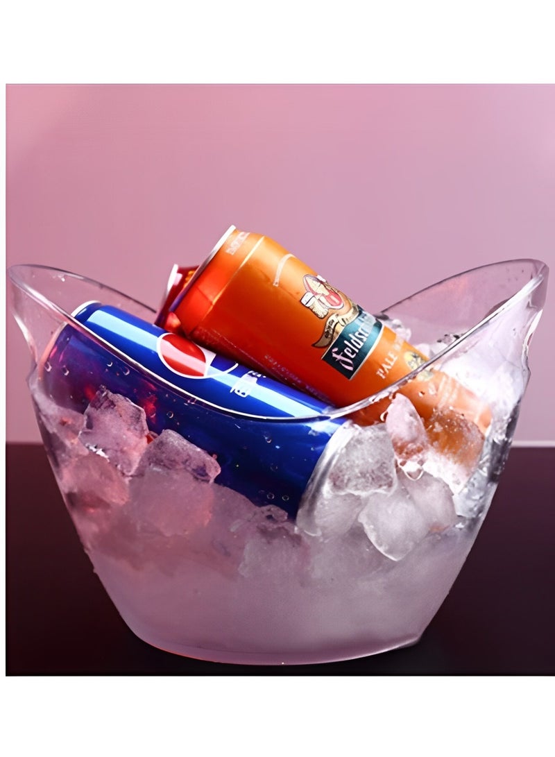 Ice Bucket Wine Bucket,8L Wine Bucket Chiller for Parties,Clear Acrylic Cooler Bucket for Champagne Wine Drinks Beer,Beverage Tub,Ice Tub,Bar Supplies - Image 4