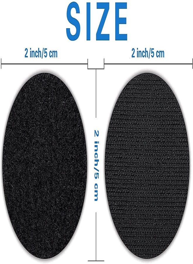 JAGDIV Hook Loop Heavy Duty Tape, Round wellcro Tape Dots,Double Sided Adhesive welcro,Self Adhesive Mounting Dots Tape, Rug Carpet Cushions Anti Slip Tape, Removable and Reusable - Image 3