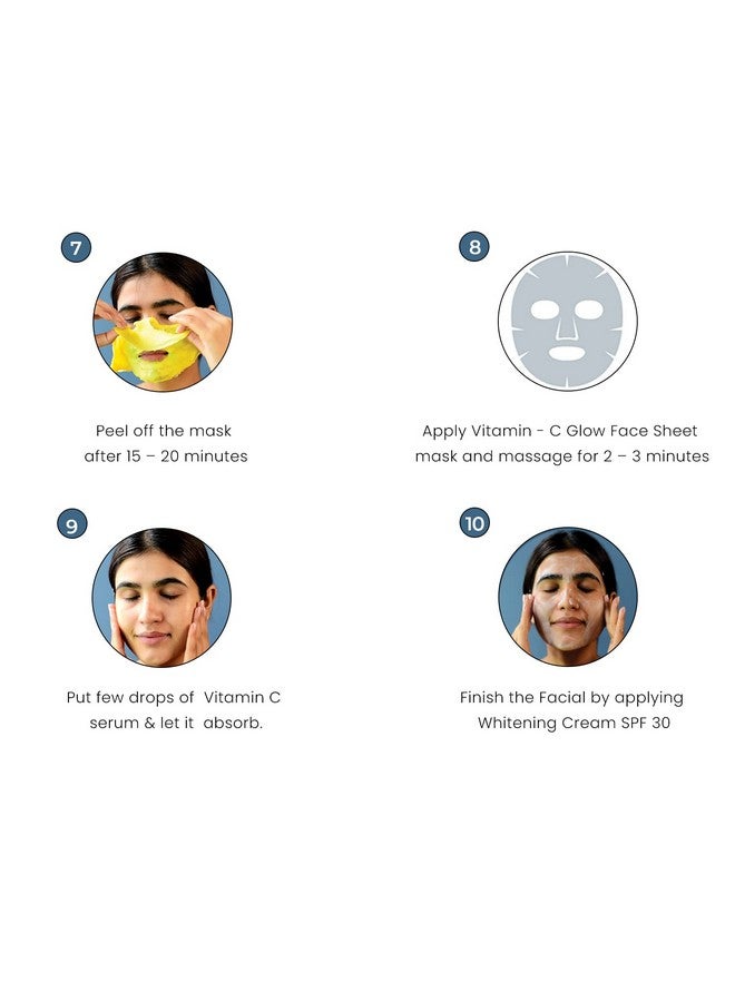 O3+ Bridal Facial Kit Vitamin C Glowing Skin For Bright And Radiant Complexion Suitable For All Skin Types (136G Single Use) - Image 4