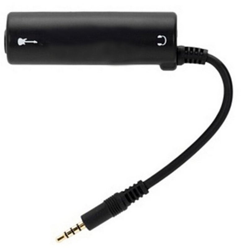 HETVIN واجهة صوتية AMP لجهاز iPod Touch و iPhone و موصل الجيتار واجهة صوتية متعددة الوسائط، 7 × 2 × 2 سم، (أسود) - Image 1