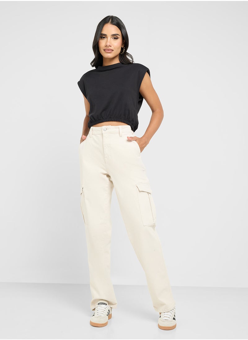 ONLY High Waist Cargo Pants  - Image 1