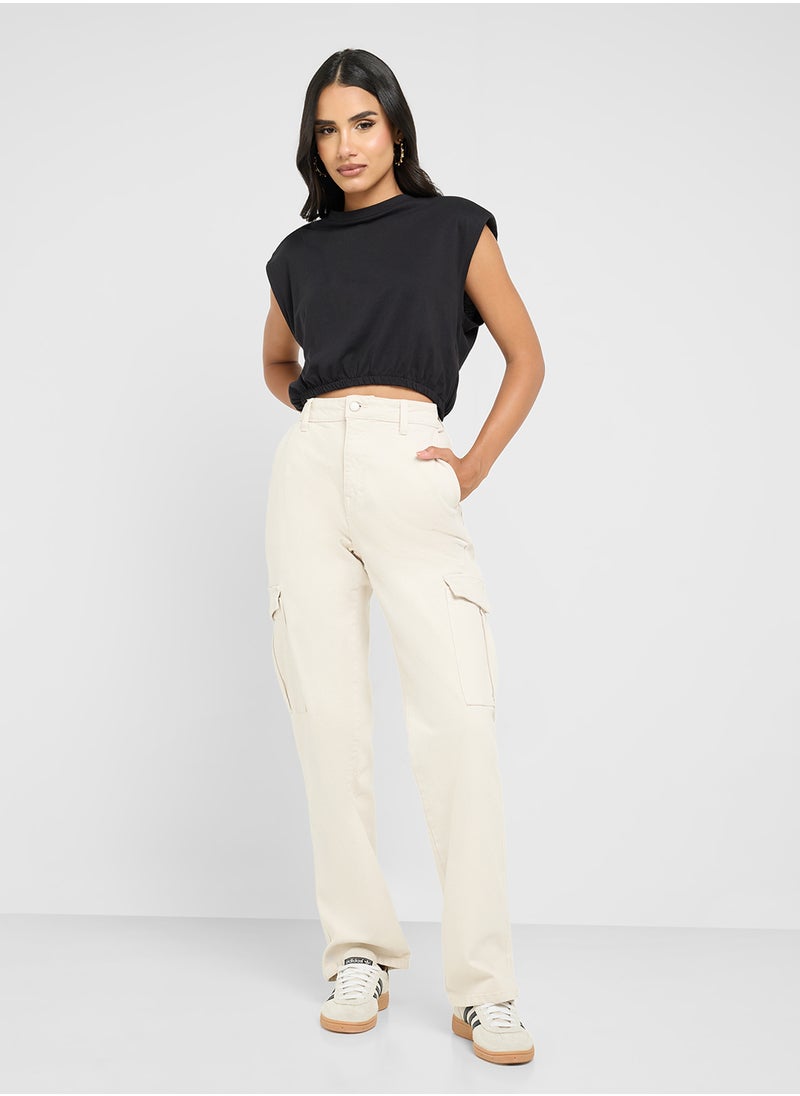 ONLY High Waist Cargo Pants  - Image 5