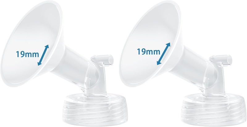 Hranio Breast Pump Parts Compatible with 19mm Spectra Flange 19mm Spectra Replacement Pump Parts s1 s2 Flange 19mm 2 Pcs - Image 1