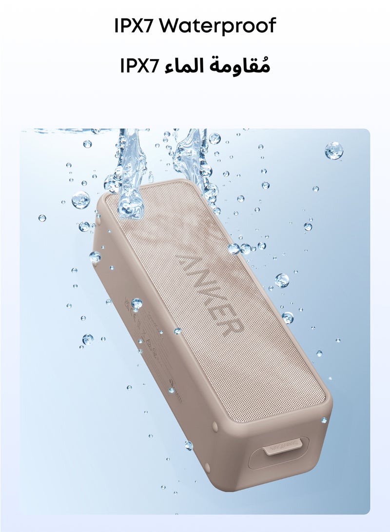أنكر Anker Soundcore 2 Portable Bluetooth Speaker with 12W Stereo Sound, BassUp, IPX7 Waterproof, 24-Hour Playtime, Wireless Stereo Pairing, Speaker for Home, Outdoors, Travel Pink pink - Image 5