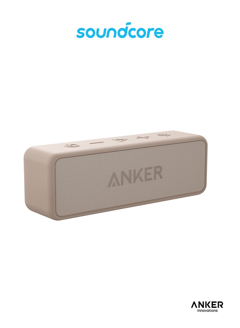 أنكر Anker Soundcore 2 Portable Bluetooth Speaker with 12W Stereo Sound, BassUp, IPX7 Waterproof, 24-Hour Playtime, Wireless Stereo Pairing, Speaker for Home, Outdoors, Travel Pink pink - Image 1