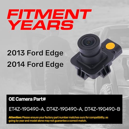 Master Tailgaters Replacement for Ford Edge (2013-2014) Backup Camera OE Part # ET4Z-19G490-A, DT4Z-19G490-A, DT4Z-19G490-B - Image 2
