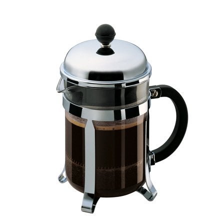 Bodum 51oz Chambord French Press Coffee Maker HighHeat Borosilicate Glass Polished Stainless Steel Made in Portugal - Image 3