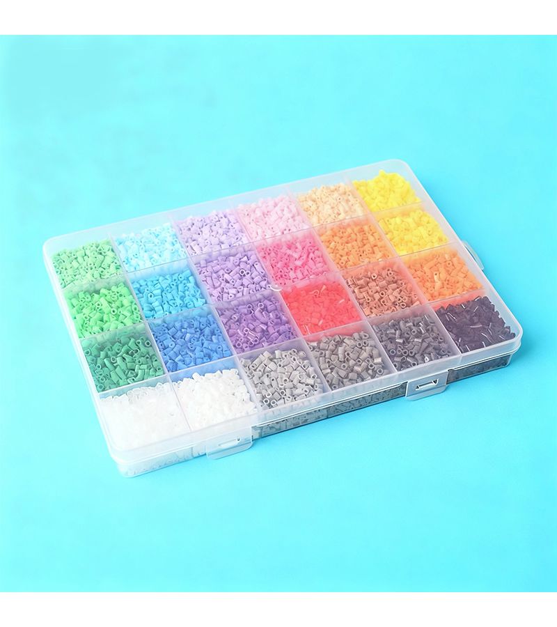 2.6mm 24 Grid Pony Beads 5 Systems 12000 Pieces Pixel Mosaic Fused Beads - Image 5