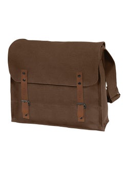 ROTHCO Rothco Canvas Medic Bag Crossbody Shoulder Bag with Leather Closing Straps, Brown 