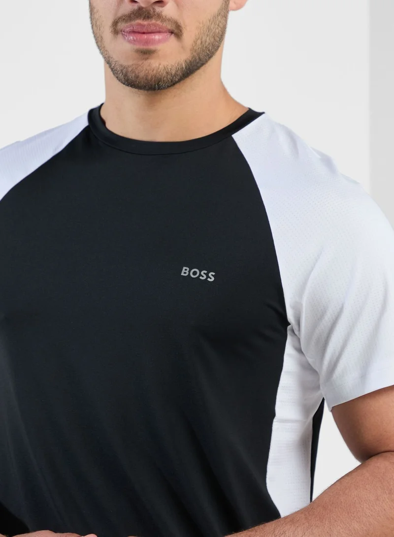 BOSS Colour Block Crew Neck T-Shirt