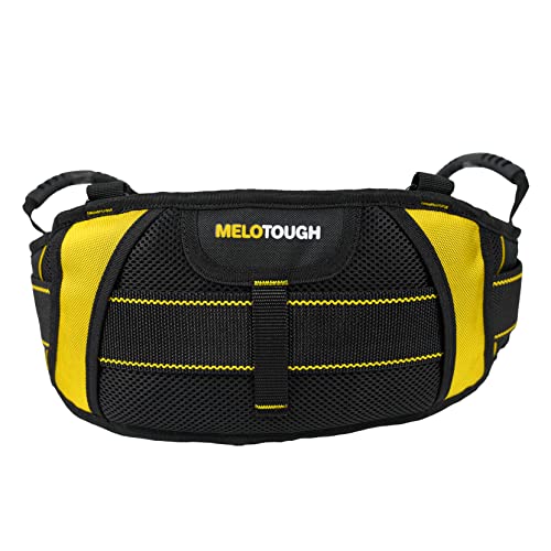 MELOTOUGH Padded Electrician Tool Belt Tradesman Pro Padded Tool Belt With Back Support Heavy Foam Padding Carrying Handle,4 Suspenders D ring hook One Size Visit the Store - Image 2