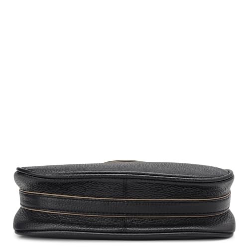 Da Milano Leather Sling Bag for Women - Black (01682OL) - Image 5