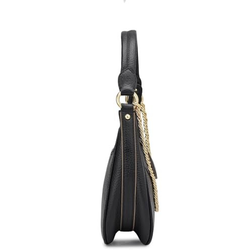 Da Milano Leather Sling Bag for Women - Black (01682OL) - Image 3