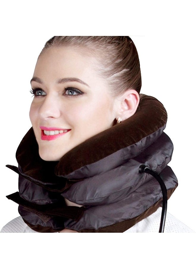 Generic S K ENTERPRISE Portable Neck Pillow Three Layers Tractor Massager Excerciser for Cervical Spine Neck Back Shoulder Pain  - Image 4