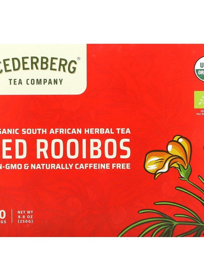 Cederberg Tea Co - Organic South African Herbal Tea Red Rooibos 100 Tea Bags 8.8 oz (250 g) - Image 1