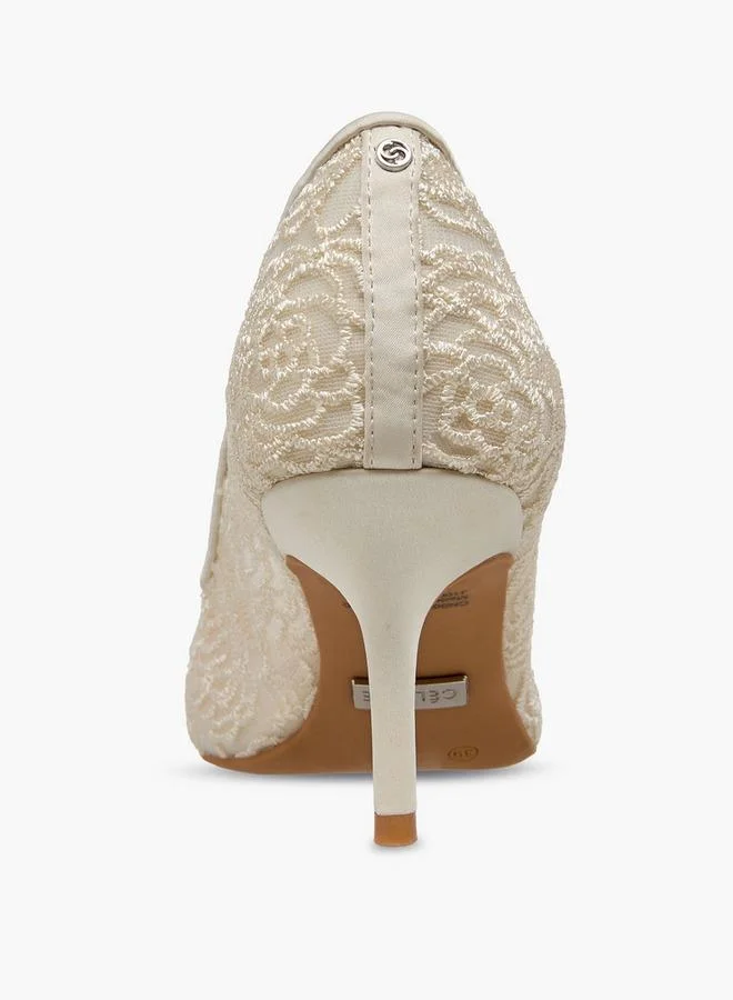 Celeste CREAM Women Stiletto Heel Pumps for Women | Best Price UAE