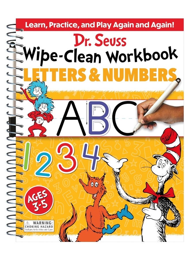 null - Dr. Seuss Wipe-Clean Workbook: Letters and Numbers: Activity Workbook for Ages 3-5 - Image 1