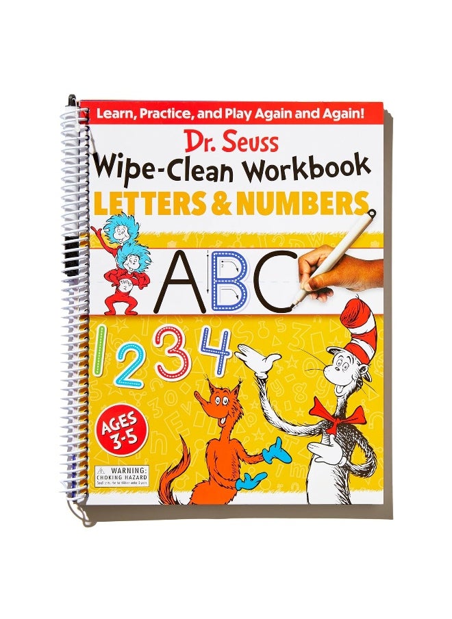 null - Dr. Seuss Wipe-Clean Workbook: Letters and Numbers: Activity Workbook for Ages 3-5 - Image 1