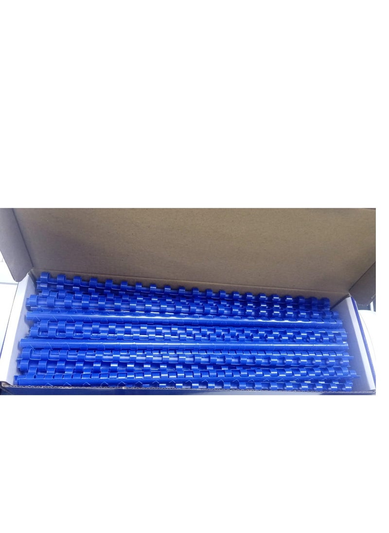 SUPER DEAL 100-Piece Binding Combs 20mm Blue  - Image 2
