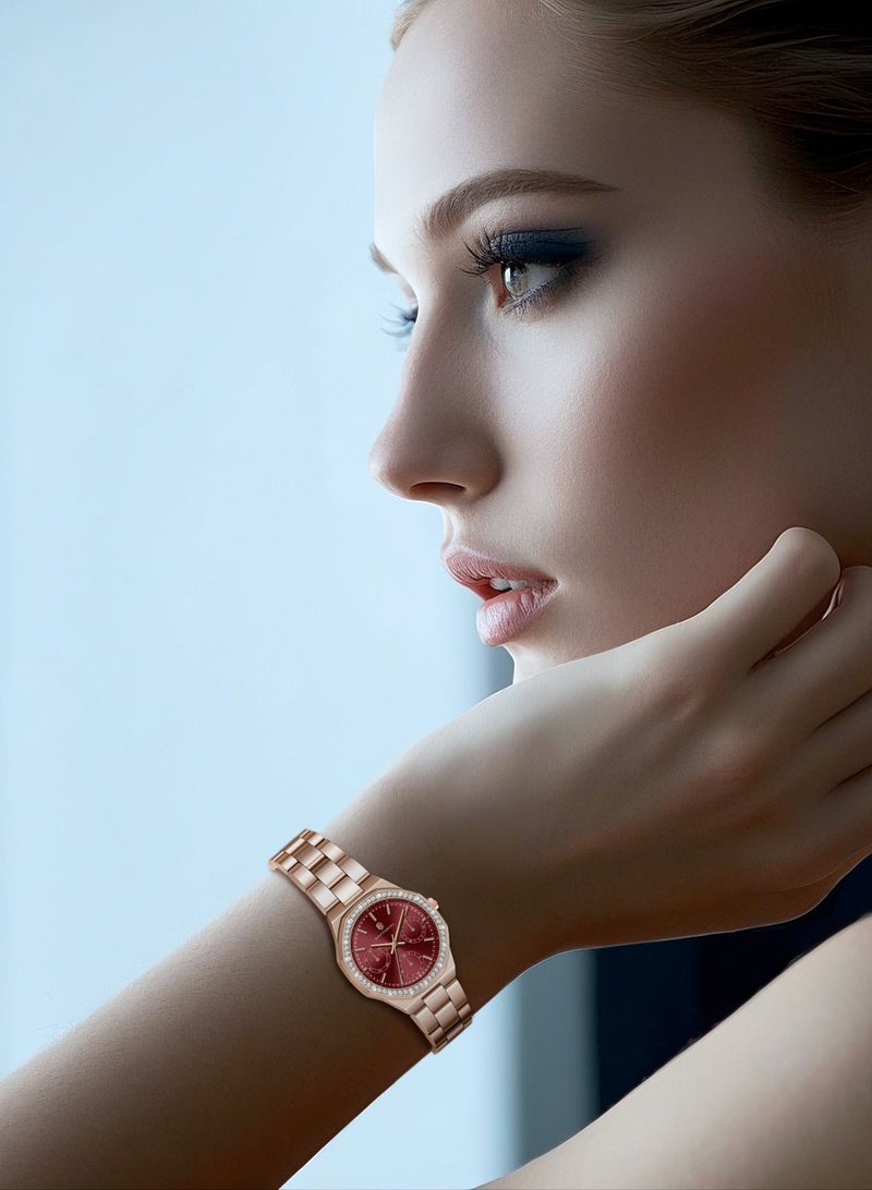 Sapphero SAPPHERO Watches for Women Luxury Ladies Watches Women's Bracelet Watch Small Stainless Steel Analog 3ATM Waterproof Wrist Watch for Women  - Image 5