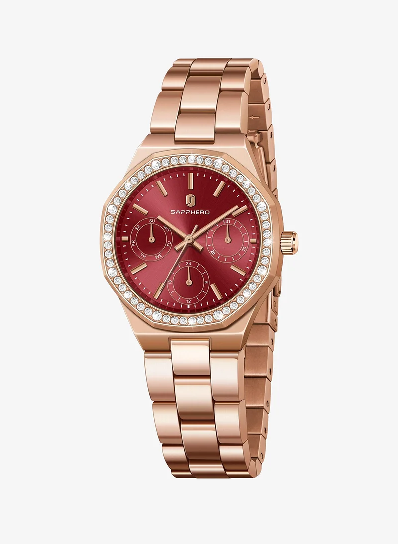 Sapphero SAPPHERO Watches for Women Luxury Ladies Watches Women's Bracelet Watch Small Stainless Steel Analog 3ATM Waterproof Wrist Watch for Women