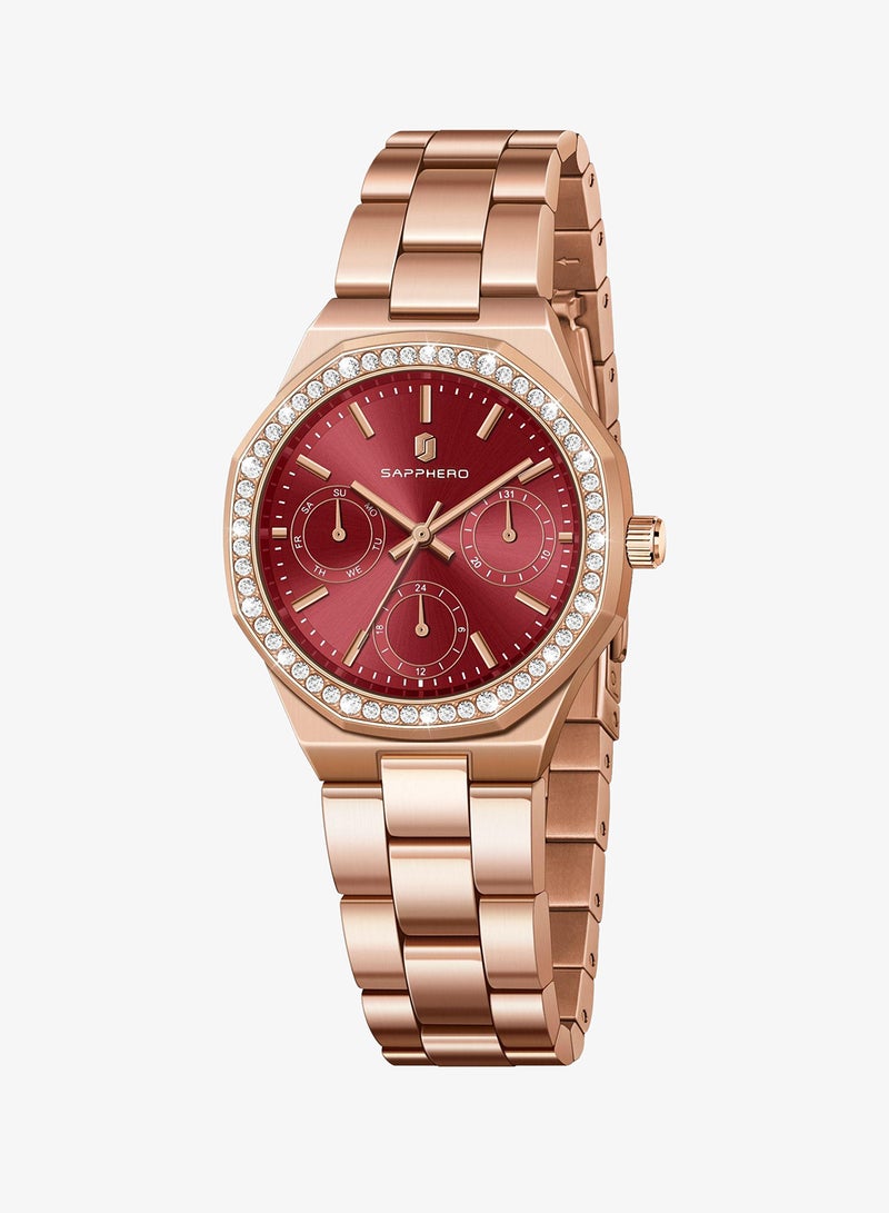 SAPPHERO Watches for Women Luxury Ladies Watches Women's Bracelet Watch Small Stainless Steel Analog 3ATM Waterproof Wrist Watch for Women - Image 1