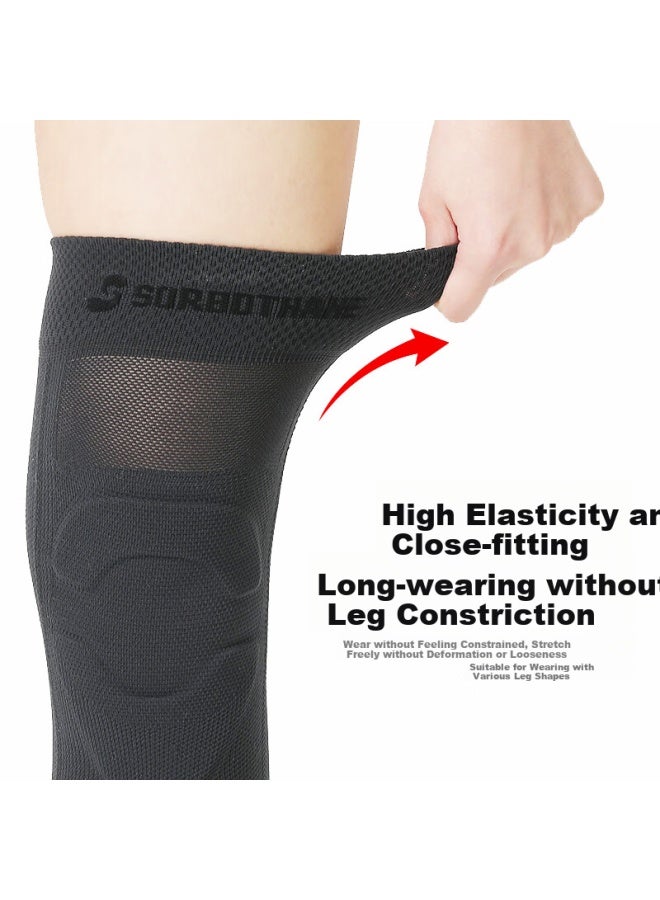 Sorbothane Imported Sports Knee Brace For Meniscus Injury, Long Style For Men And Women, Running And Basketball Patella Joint Protector S - Image 4