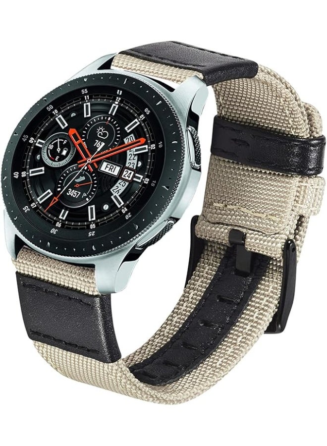 Nylon and Leather Band 22mm for Huawei Watch GT5 46mm | GT5 Pro | GT4 46mm | GT2 Pro | GT2 GT3 46mm | 4/4 Pro | 3/3 Pro Clock | GT3 | GT3 Pro | GT Runner Big - Image 2