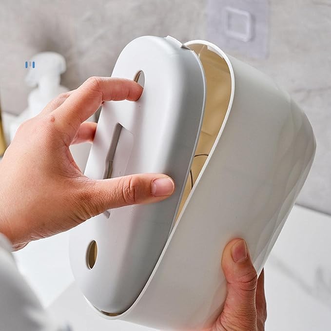 SWEEVAN Premium Tissue Box Holder, Tissue Dispenser Rectangle for Car, Hotel Decoration - Plastic Tissue Box Tissue Dispenser Rectangle Tissue Box Holder for Wall and Table/Desk, Tissue Box for Wall - Image 4