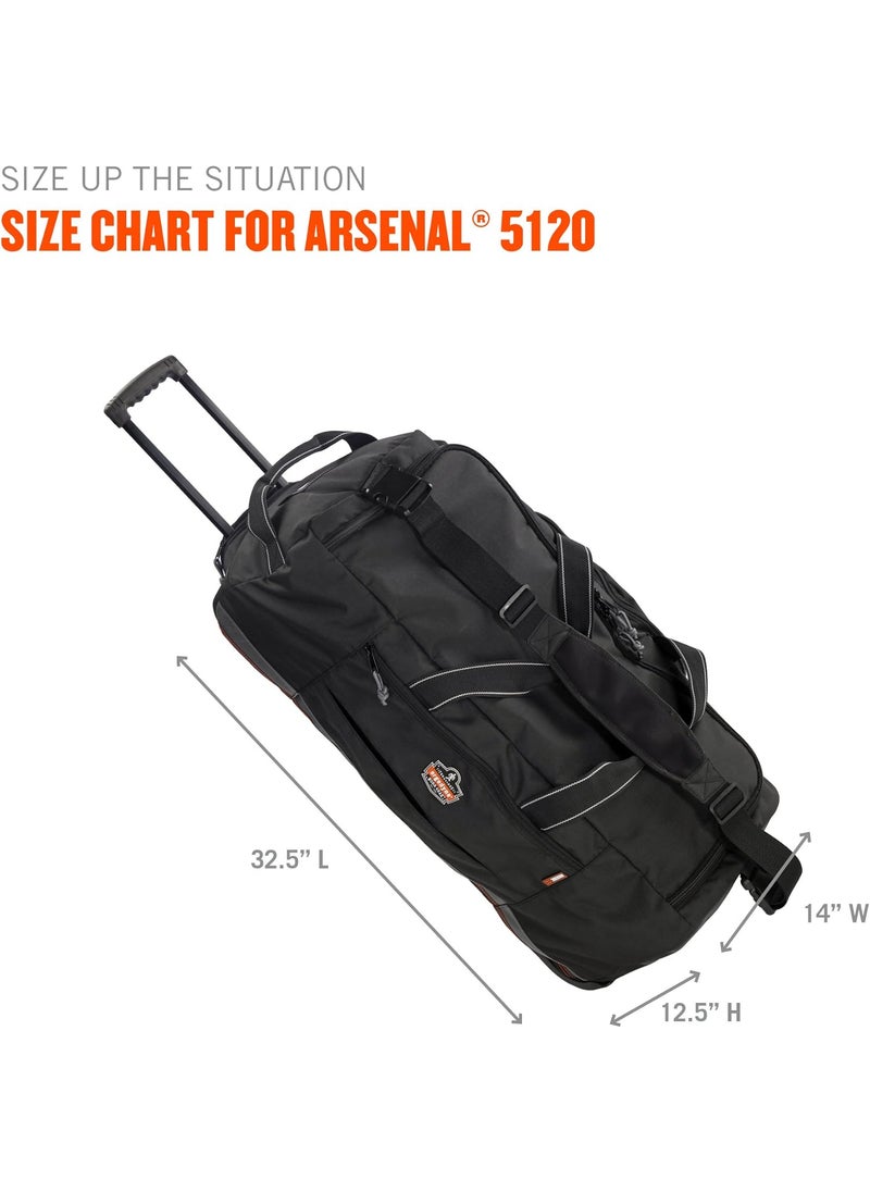 Ergodyne Ergodyne Arsenal 5120 Wheeled Duffel Bag 325Inch Black  - Image 3