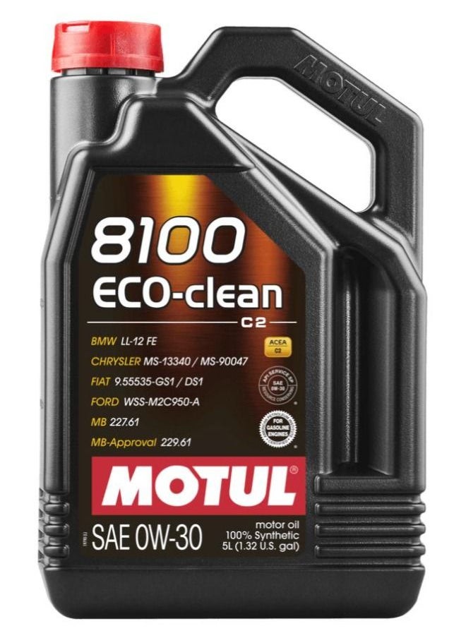 MOTUL - MOTUL 8100 ECO-CLEAN 0W-30 5L - Image 1