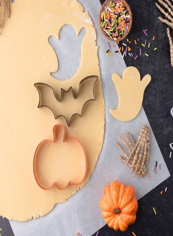Sweets Indeed Halloween Cookie Cutters with Sprinkle Mix & Candy Eyeballs - 2 oz Sprinkles + 3 Food-Safe Cookie Cutters (Pumpkin, Ghost, Bat) | Halloween Baking & Decorating Kit - Image 4