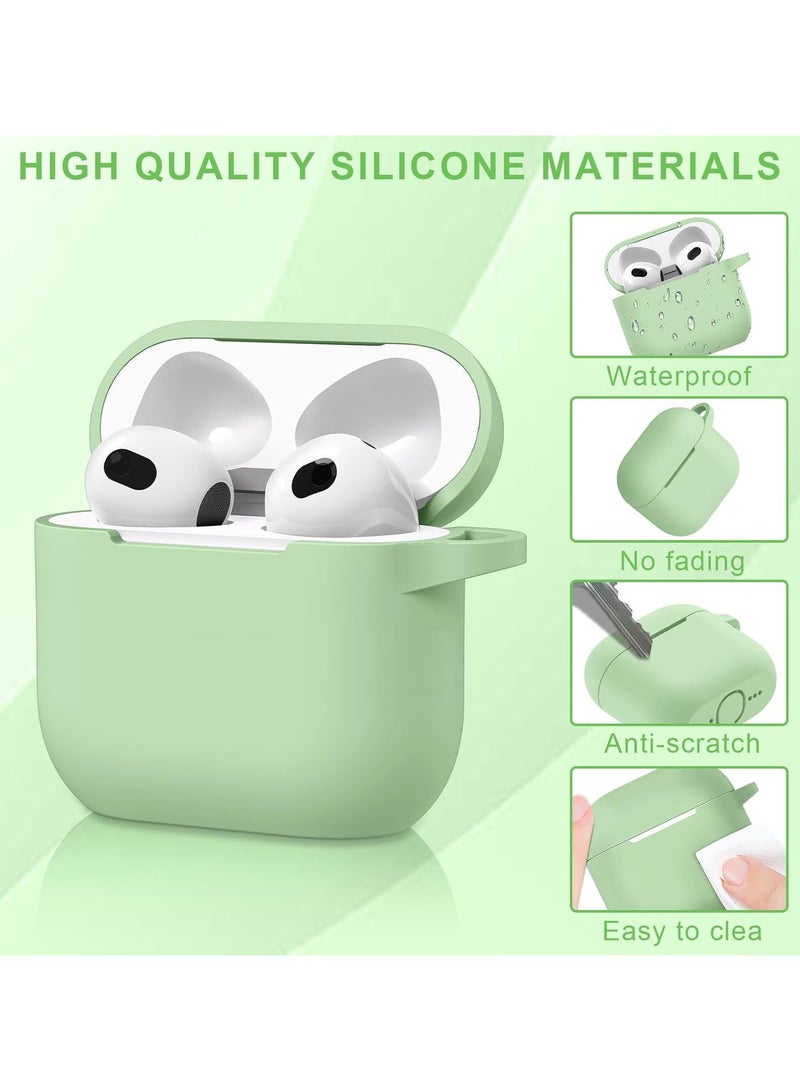 ACLIX Silicone Case For AirPods 4, Anti-Shock, Anti-Drop, Anti-Dust, Visible LED Light, Protective Cover, For AirPods 4th Generation (Mint Green) - Image 3