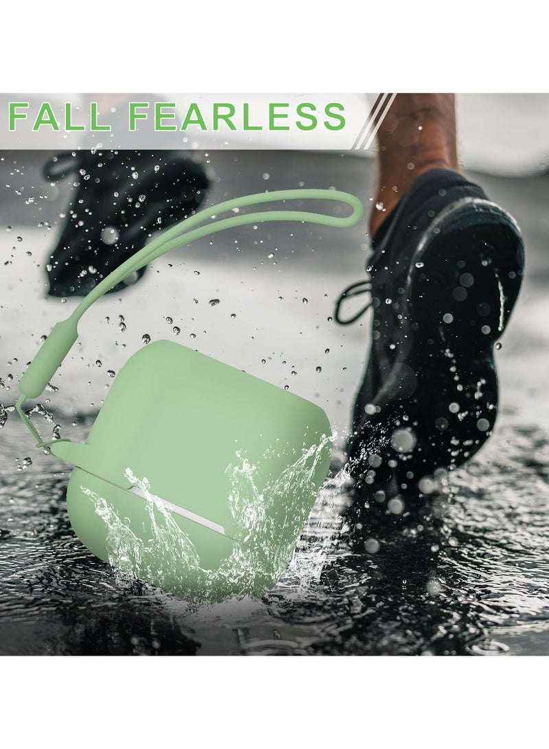 ACLIX Silicone Case For AirPods 4, Anti-Shock, Anti-Drop, Anti-Dust, Visible LED Light, Protective Cover, For AirPods 4th Generation (Mint Green) - Image 4