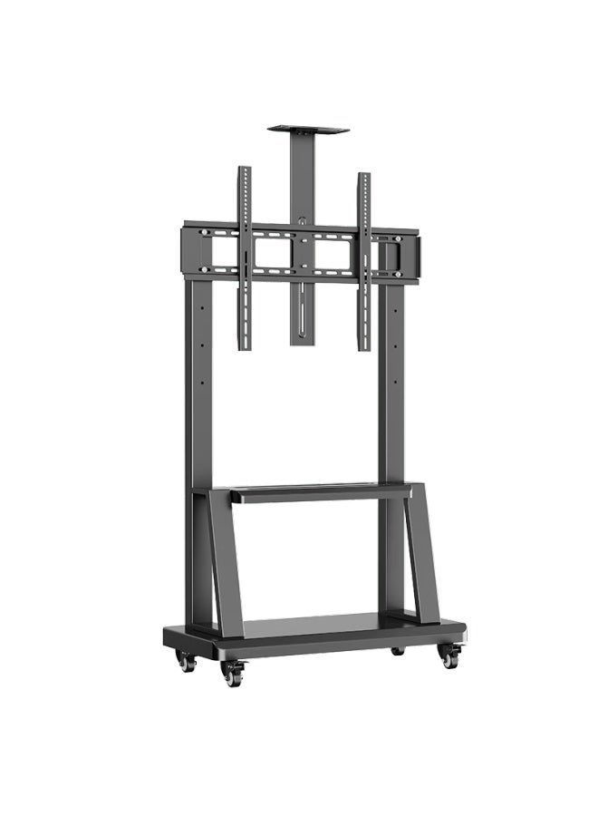 Beishi 55-100 Inch Mobile Tv Stand, Home And Commercial Floor-standing Mobile Bracket For Touchscreen All-in Devices, Universal Tv Cart With Upper And Lower Tray - Image 5