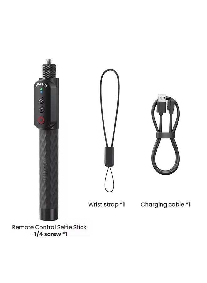 aMagisn aMagisn 1m Extendable Monopod Remote Control Waterproof Selfie Stick for Mobile Phone Gopro 13 12 11 Insta360 X4 X3 Ace AcePro 
