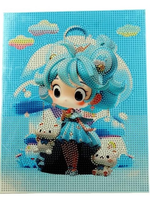 Square sequin frame made from a handmade art kit to create a sparkling masterpiece within a frame.