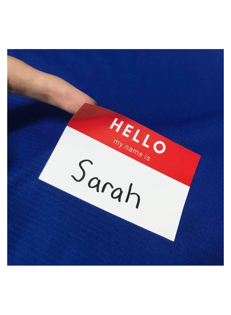Generic Name Tag, printed with the phrase "Hello My Name Is" in five colors, 250 pieces, size 7.5 x 5 cm, Name Tag, modern in amazing colors - Image 4