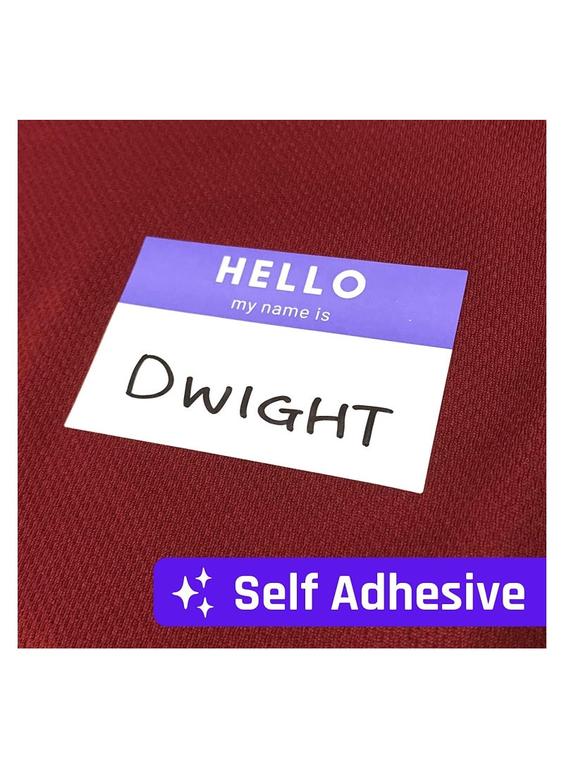 Generic Name Tag, printed with the phrase "Hello My Name Is" in five colors, 250 pieces, size 7.5 x 5 cm, Name Tag, modern in amazing colors - Image 5