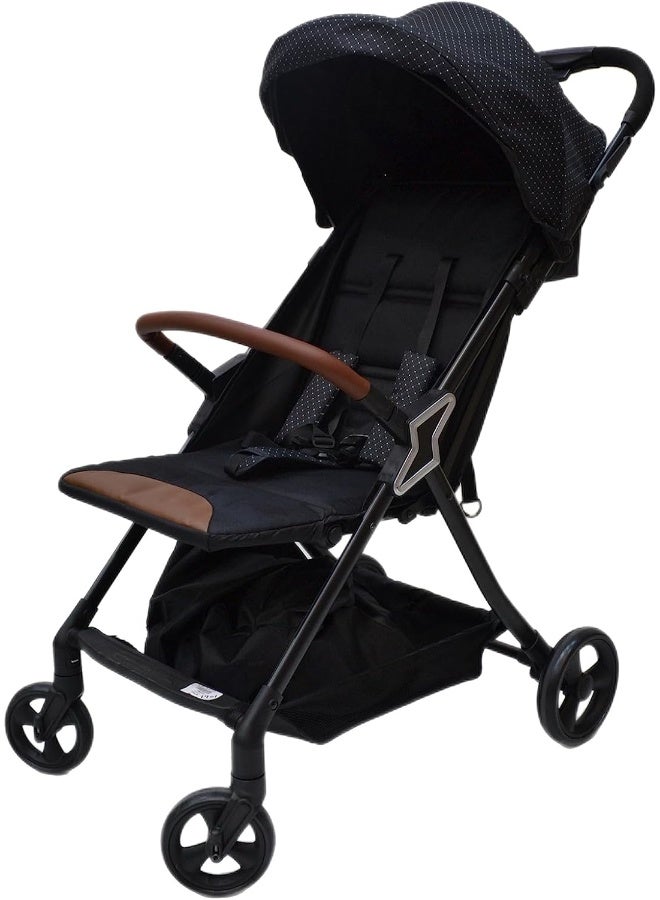 SMR Kids Z2 Easy Fold Compact Lightweight Stroller (Black) - Image 1