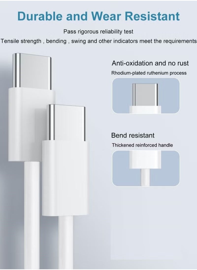 General - Mobile phone charger with USB C port, 20 watt, 2M iPhone fast charging cable, C to C models, suitable for all iPhone 15 models ,iPad, Samsung  Huawei Xiaomi Hongmi Honor OPPO vivo OnePlus all USB C - Image 1