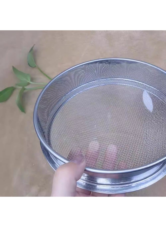 Cat Sand Sieve Bentonite Tofu Cat Sand Sieve Dust Filter Cat Feces Screen A Generation Of And Retail-Specifications:30cm Height 10cm Message (ordinary)-Color:Silver - Image 5