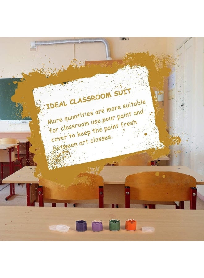 شاو تشن اوتوس 50 قطعة من حاويات بلاستيكية صغيرة مع اغطية، كوب طلاء صغير، حاويات طلاء بلاستيكية صغيرة، حاويات تخزين الحرف اليدوية، كوب الطلاء للطلاء والخرز والبذور والطين وغيرها - Image 4